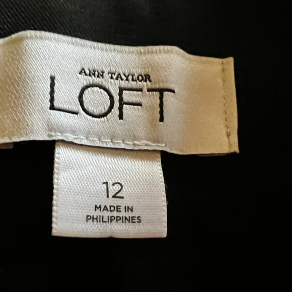 Loft Black Suit Jacket Double Breasted - 12 - Picture 5 of 6